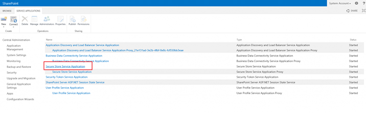 Secure Store Service Application 