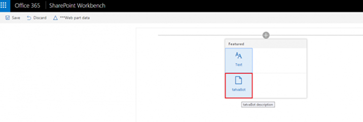 Select the tatvaBot web part