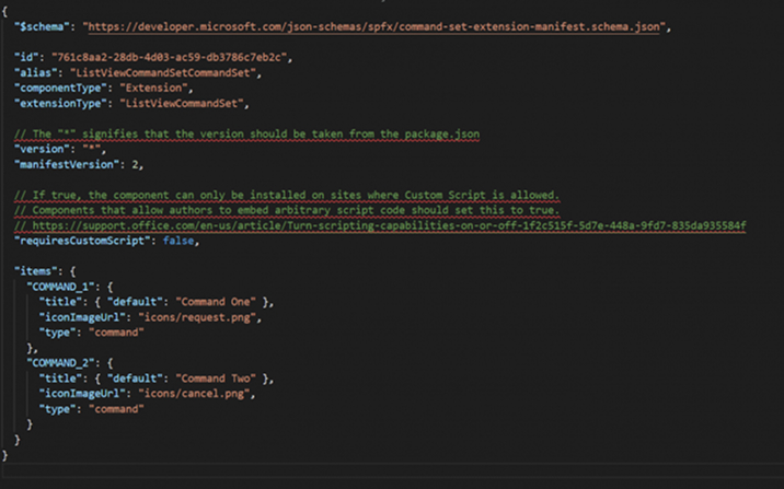 ListViewCommandSet