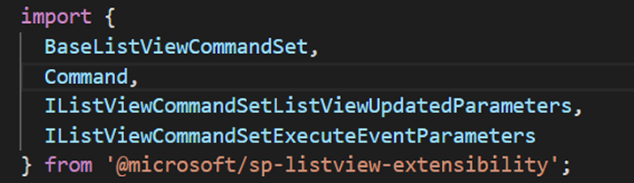 BaseListViewCommandSet 