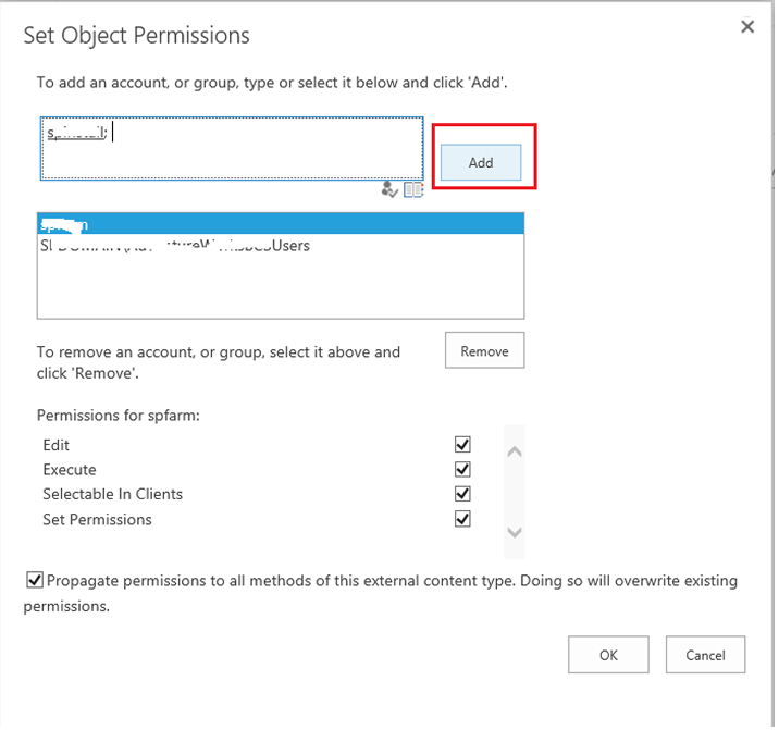Add Users/Security Groups