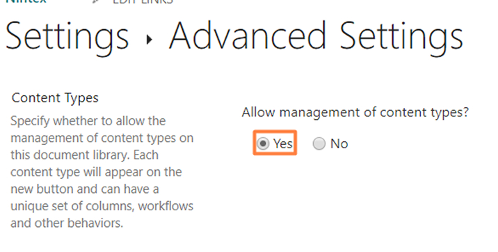 Advanced Setting