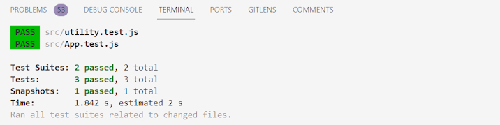 SnapShot Test Output SnapShot Test Output