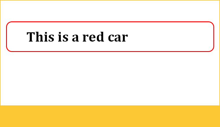 This is a red car This is a red car