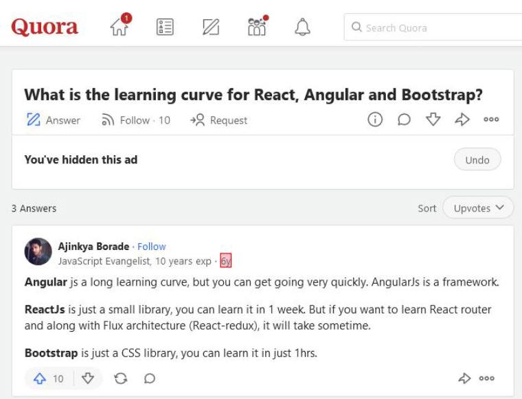 Comparing Angular and Bootstrap in terms of Learning Curve Comparing Angular and Bootstrap in terms of Learning Curve