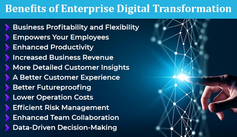 Benefits of Enterprise Digital Transformation Benefits of Enterprise Digital Transformation