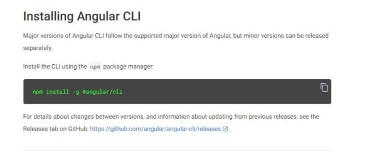 installing Angular CLI installing Angular CLI
