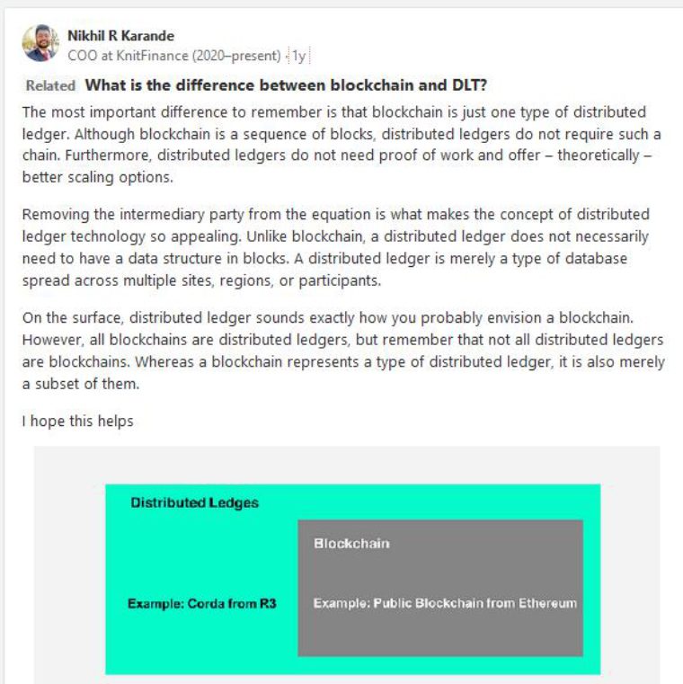 Blockchain & Distributed Ledger Experts Blockchain & Distributed Ledger Experts