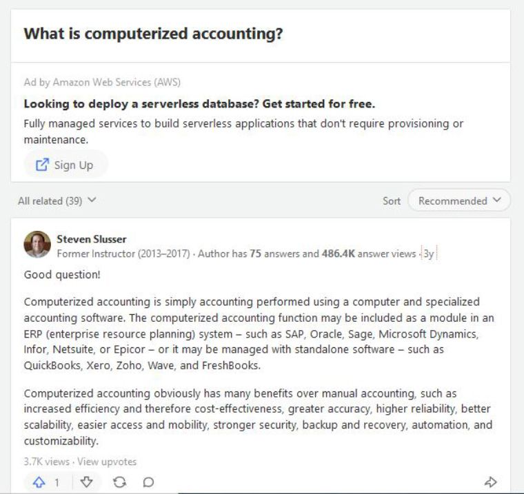 what is computerized accounting?