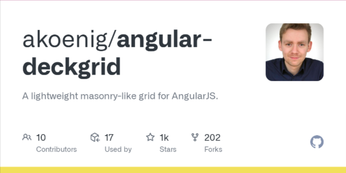 Angular Deckgrid