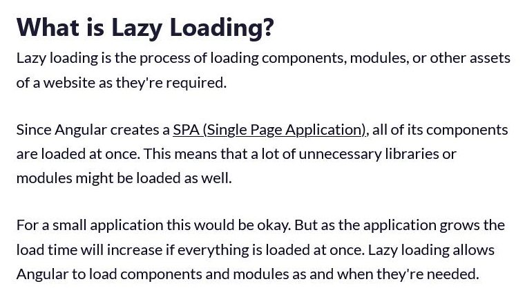 What is Lazy Loading?