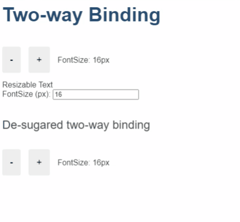 two-way binding