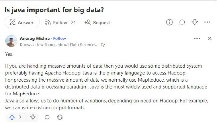 is java import for big data? is java import for big data?