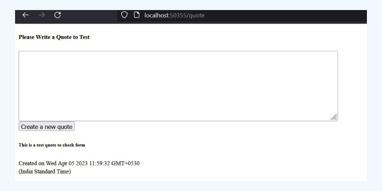Output on the Localhost 2 Output on the Localhost 2