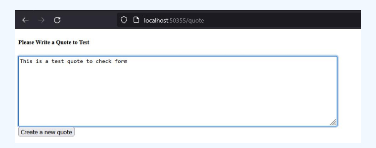 Output on the Localhost Output on the Localhost
