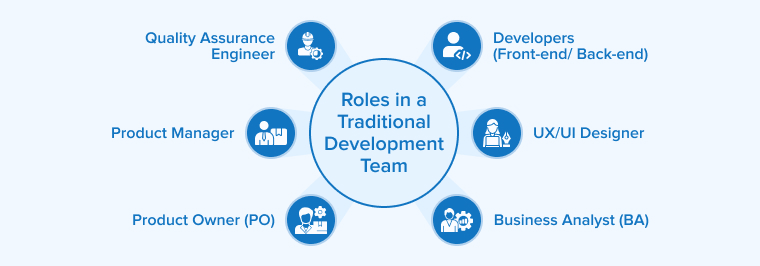 Roles in a Traditional Development Team Roles in a Traditional Development Team