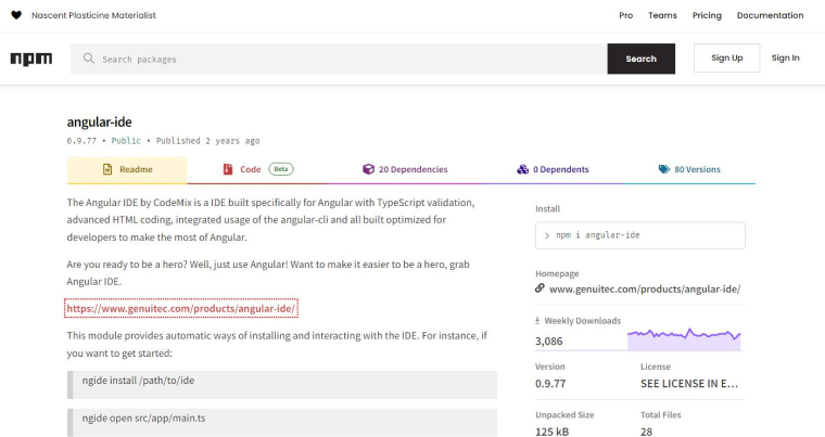 Angular IDE Angular IDE