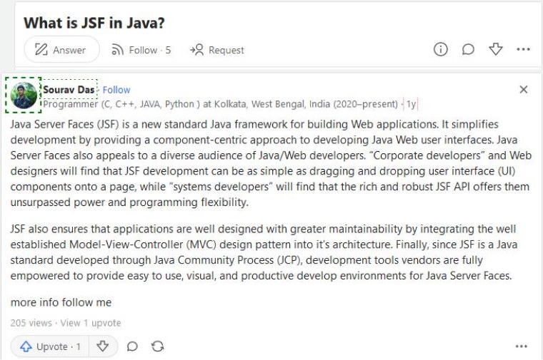 what is JSF in java?