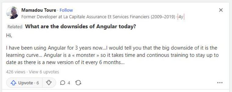 Why not use Angular?