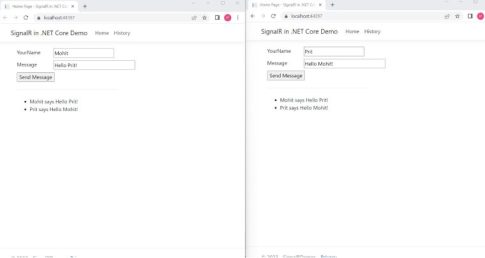 How to Create a Web App with SignalR in .NET Core?