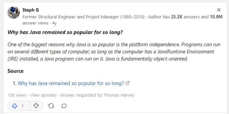 Why is Java so Popular? Why is Java so Popular?