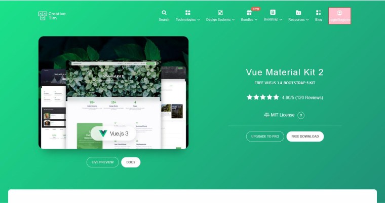 Vue Material Kit