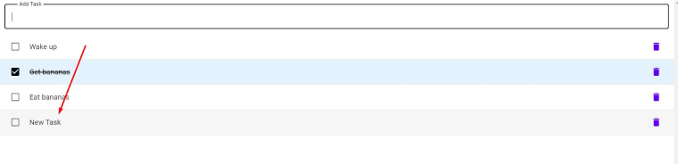 Vue sample app development output