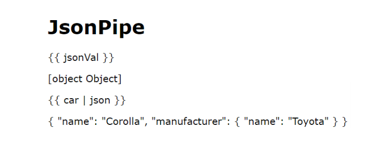 JSON Pipe