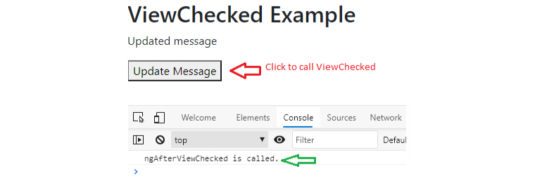 ngAfterContentChecked Example