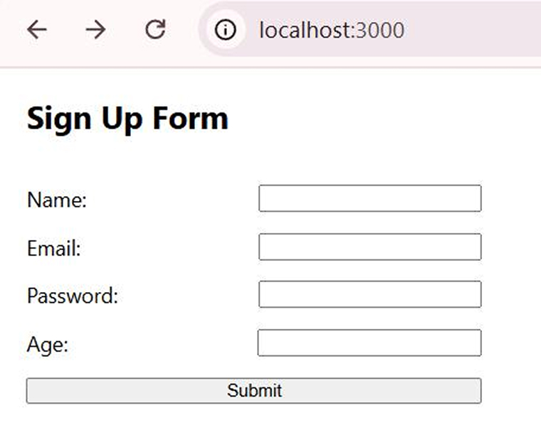 Sign Up Form