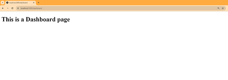 Dashboard Page Dashboard Page