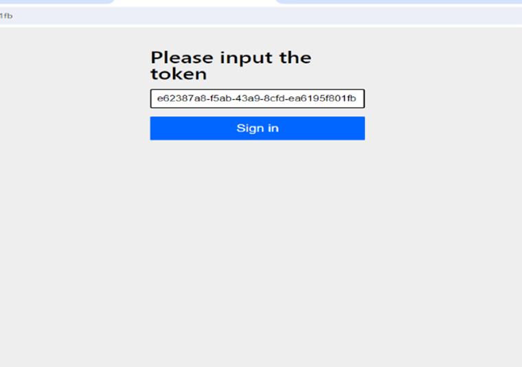 Token verification Token verification