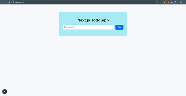 Next.js Todo App Next.js Todo App