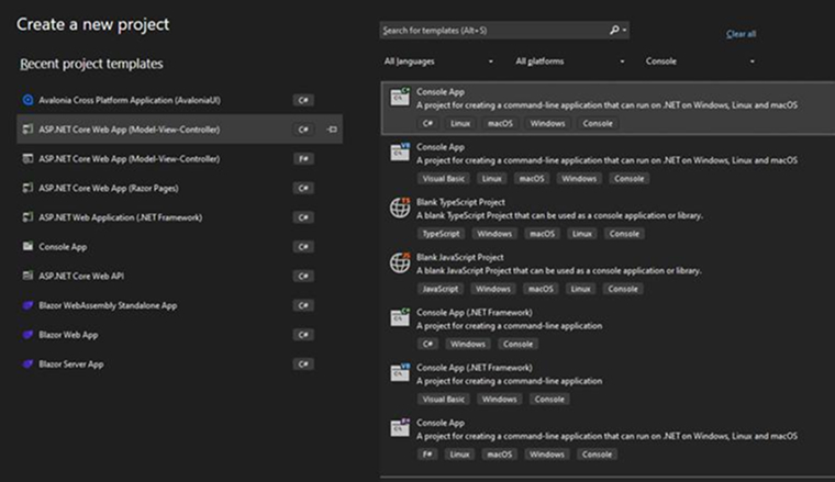 create a new project