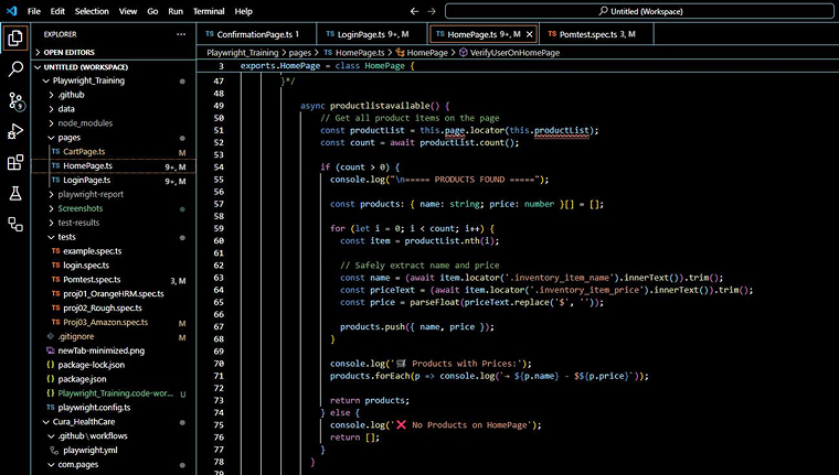 HomePage.ts HomePage.ts