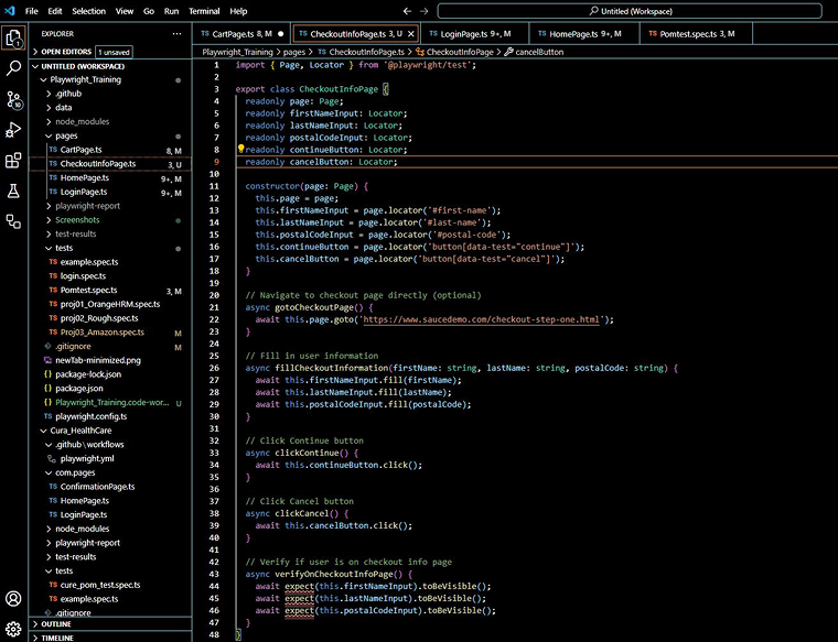 Checkout page code Checkout page code