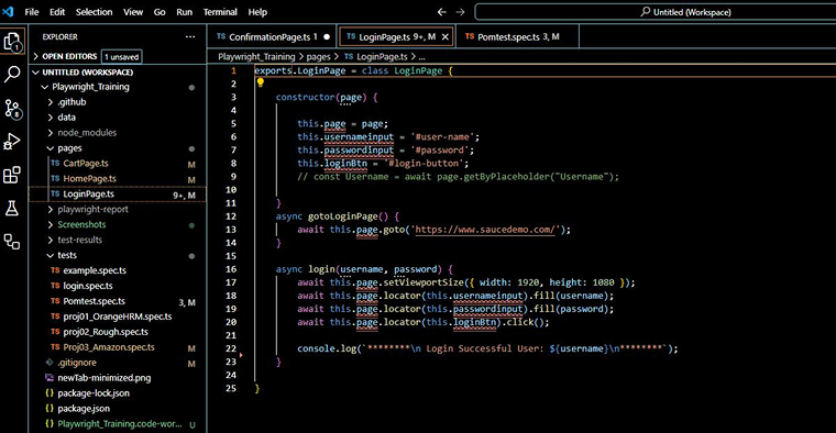 Login Page Login Page