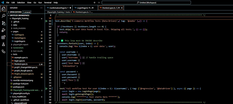 PomTest Script PomTest Script