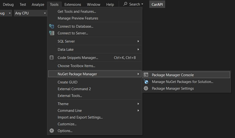 NuGet Package Manager NuGet Package Manager