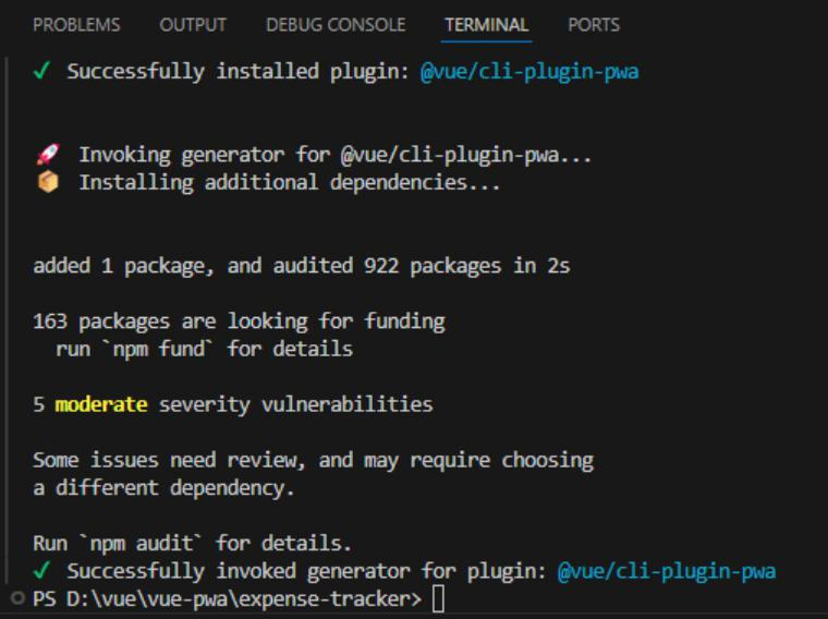 @vue/cli-plugin-pwa