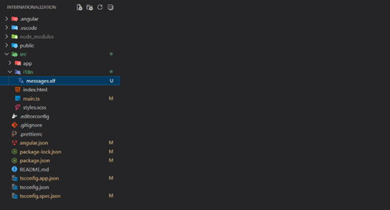 Internationalization XLF Translation File