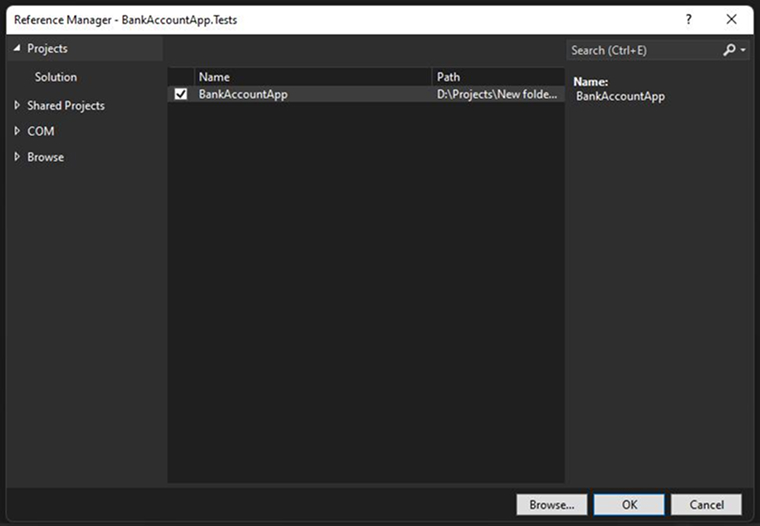 Reference Manager - BankAccountApp.Tests Reference Manager - BankAccountApp.Tests