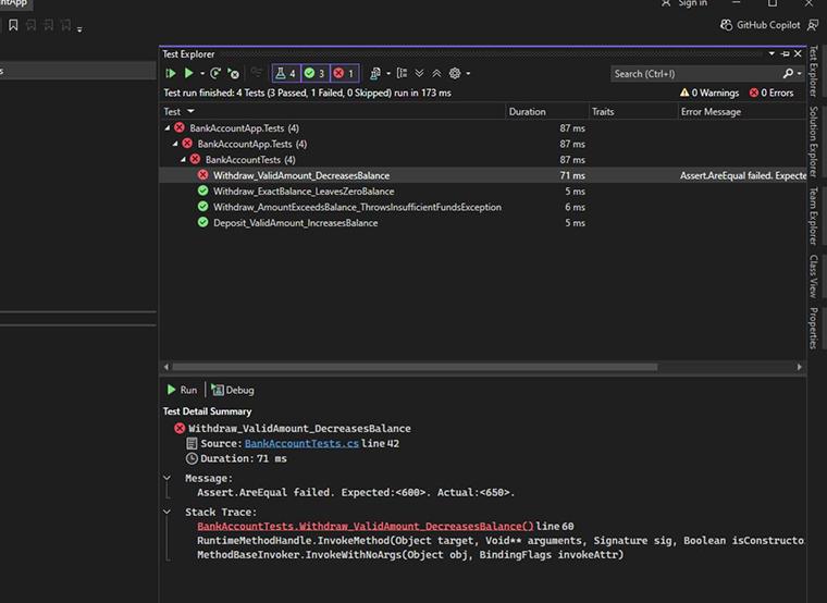 Test Detail Summary Test Detail Summary