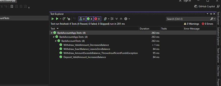 Test Explorer Test Explorer
