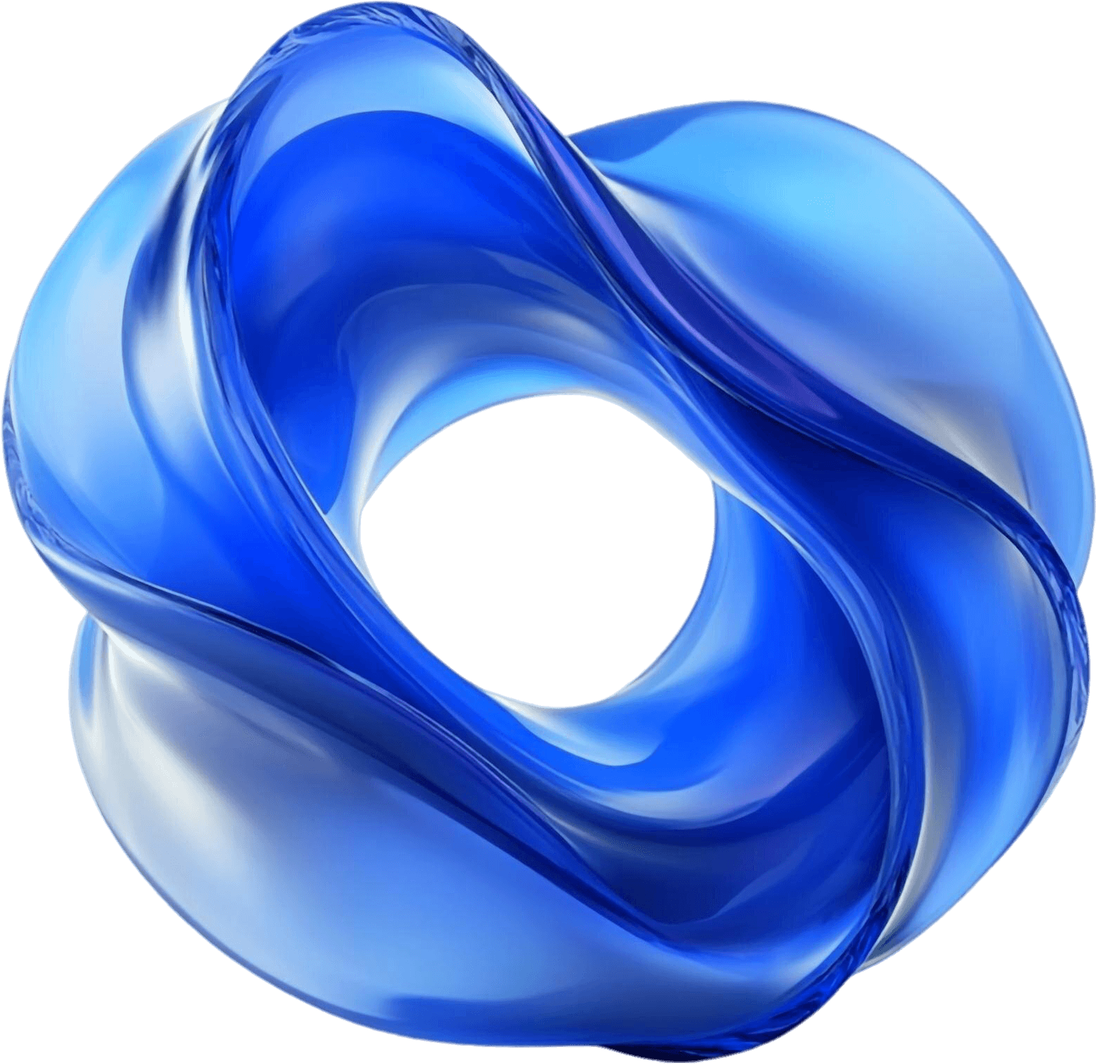 Blue Glass Torus